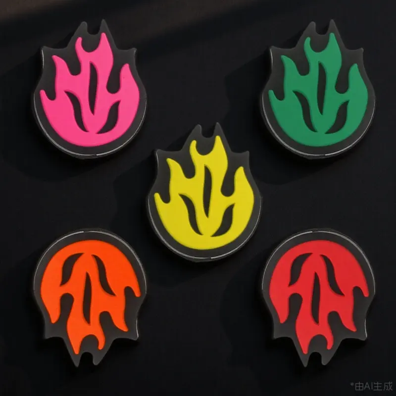 

5Pcs Tennis Racket Shock Absorbers Silicone Dampeners Cute Flame Design String Dampener Vibration Reducing Accessories