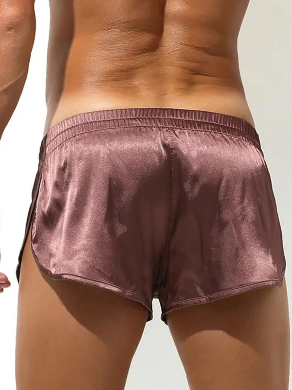 

Silky Smooth Men's Brief orts Sexy Home Sp Underwear Fake Two-Piece Pants Comfortable Loose Fit Polyester Fiber