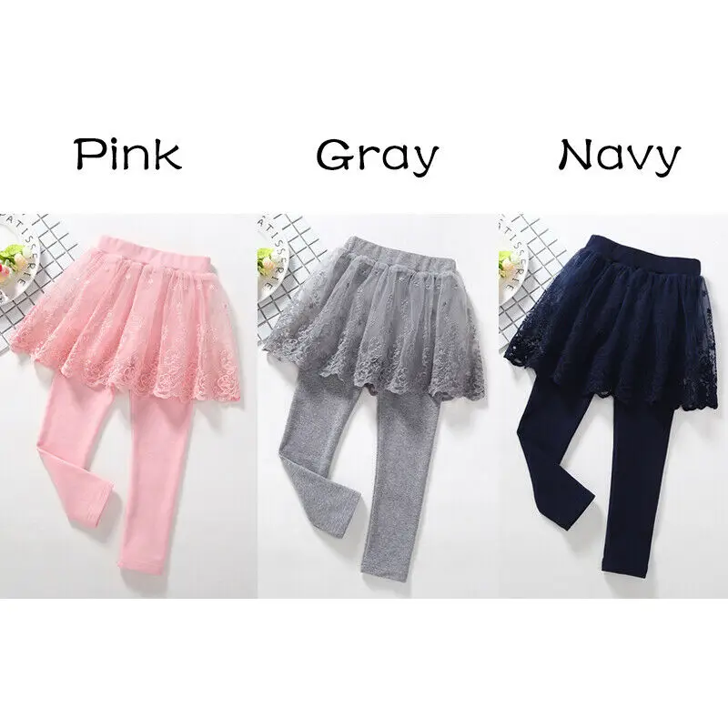 Spring Autumn Girls Leggings Cotton Skirt Legging For Kids Cotton Children Pants Baby Tutu Legins Toddler Trousers