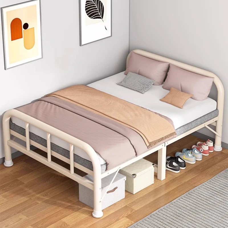 Modern Nordic Minimalist Beds Cheap Hotel Free Shipping Adults Metal Beds Toddler Living Room Camas Dormitorio Home Furnitures