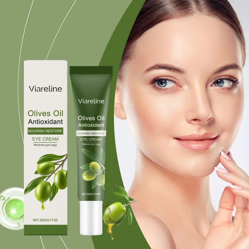 

Olive Oil Eye Cream, Smooths Eye Area Skin, Daily Soothing Care, Deeply Nourishes & Hydrates, Refines Texture