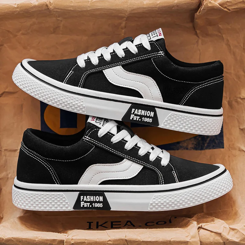 

Big Size Men's Canvas Shoes Breathable Lightweight Man Casual Shoes 2025 Trend Versatile Sneakers Lace-up Men Canvas Sports Shoe