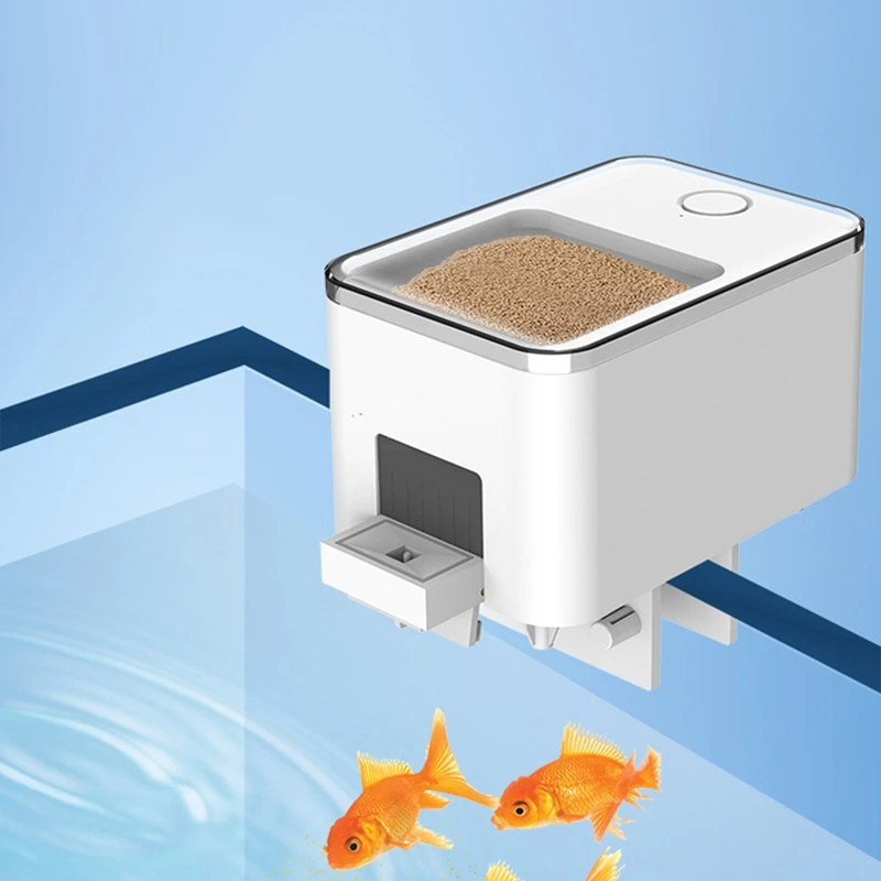 1 PCS Full Automatic Feeder For Aquarium Fish Tank Wifi Timing And Quantitative Feeder Mobile Phone App Intelligent Pet Feeder