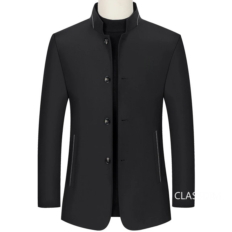 Marynarki męskie Garnitury Kurtki Stójka Garnitury biznesowe Casual Płaszcze Męskie Marynarki Slim Fit Marynarki Płaszcze Rozmiar 4XL