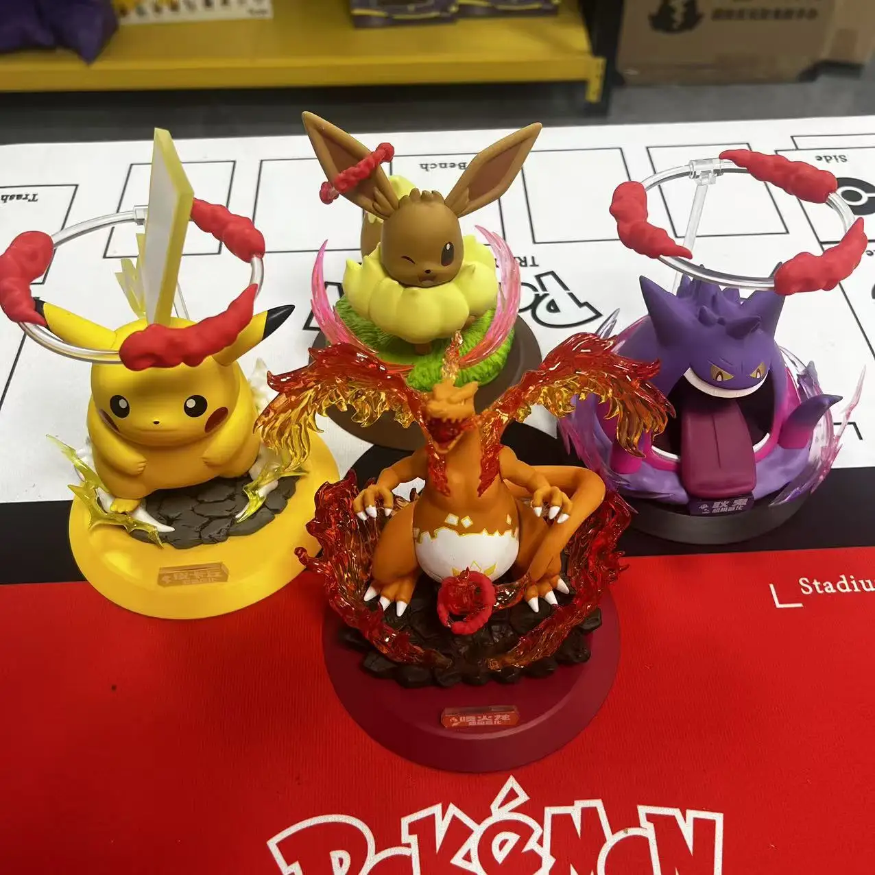 ornements-de-collection-pokemon-super-geant-pikachu-gengar-figurines-d'action-anime-modele-jouet-cadeau-pour-enfants-authentique-original