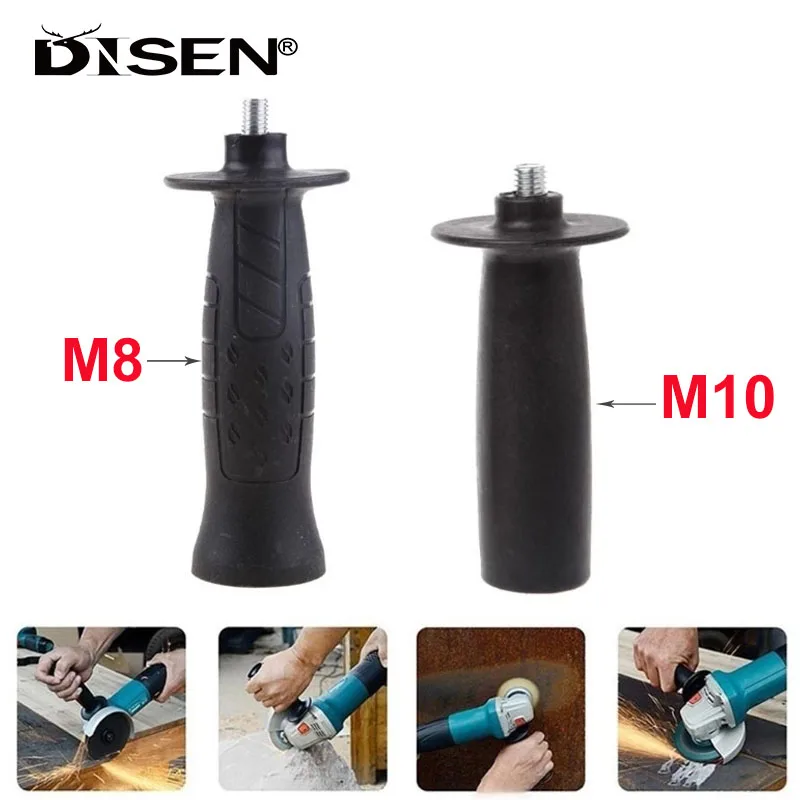 

Angle Grinder Side Handle M8/ M10 Thread Angle Grinder Plastic Auxiliary Side Handle Replacement for Rotary Hammer Power Tools