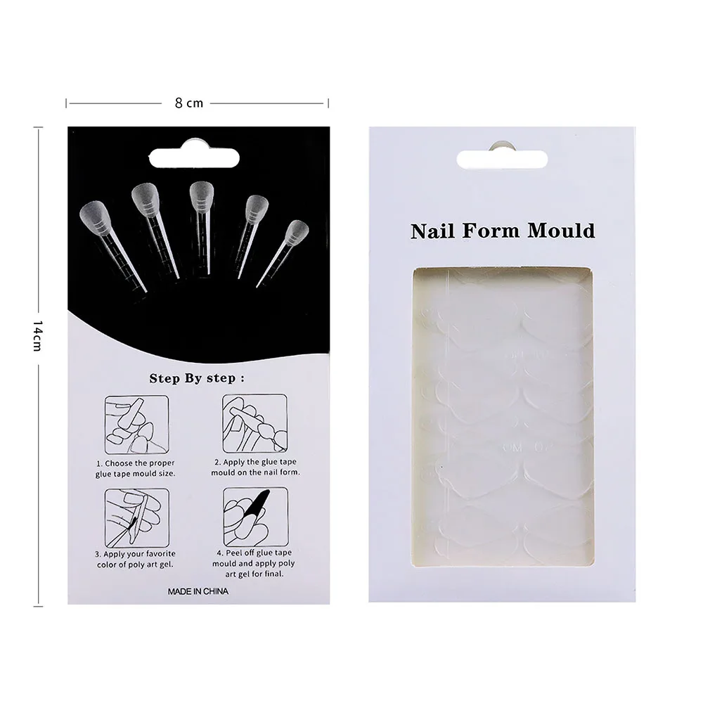 DIY moda irregular unhas adesivo para casa, unha extensão patch, 24 pcs