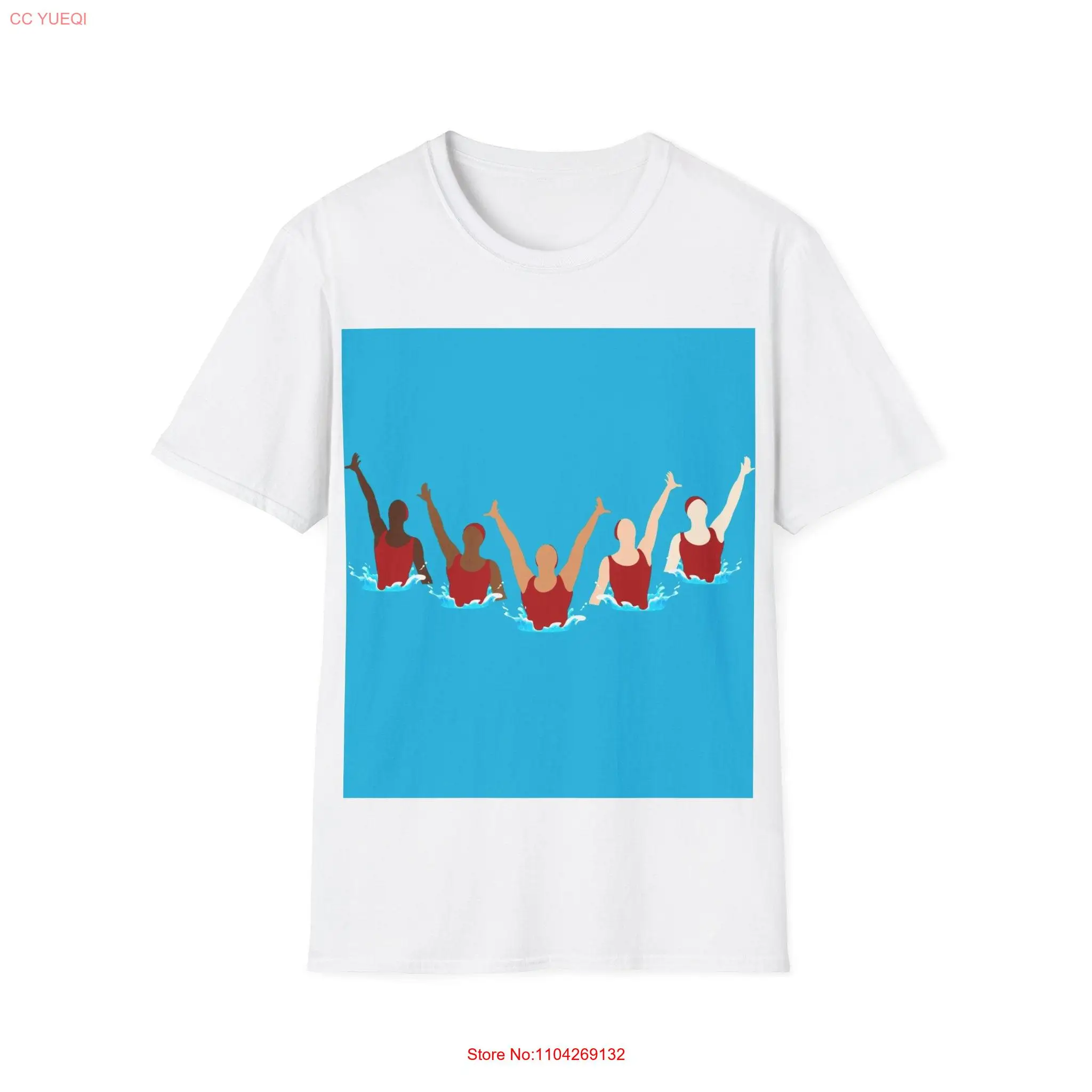 Synchronised Swimming T shirt Artistic Swimmer Swim Teacher Team Pool Party long or short sleeves