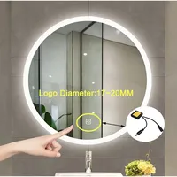 Mirror Touch Switch DC3-24V Single/Dual Color Modes w/LED Indicator & Dimming for Vanity/Bathroom/Salon Mirrors