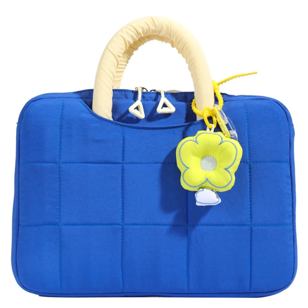 

Stylish 14 Inch Laptop Sleeve Portable Puffy Tablet Carring Case with Pendant Tablet Cover School