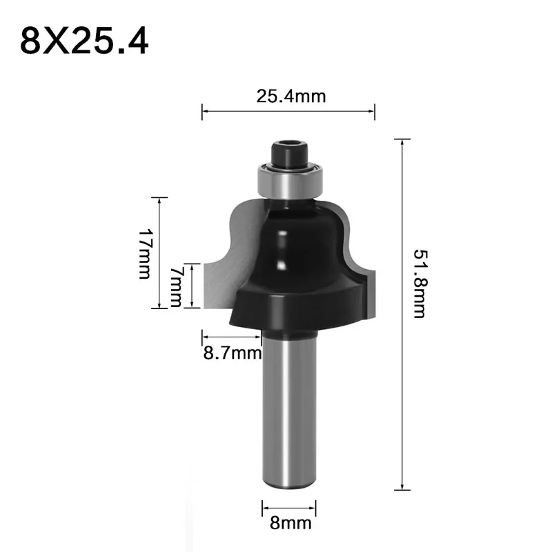 Roman Ogee Edging and Molding Router Bit - Medium -8