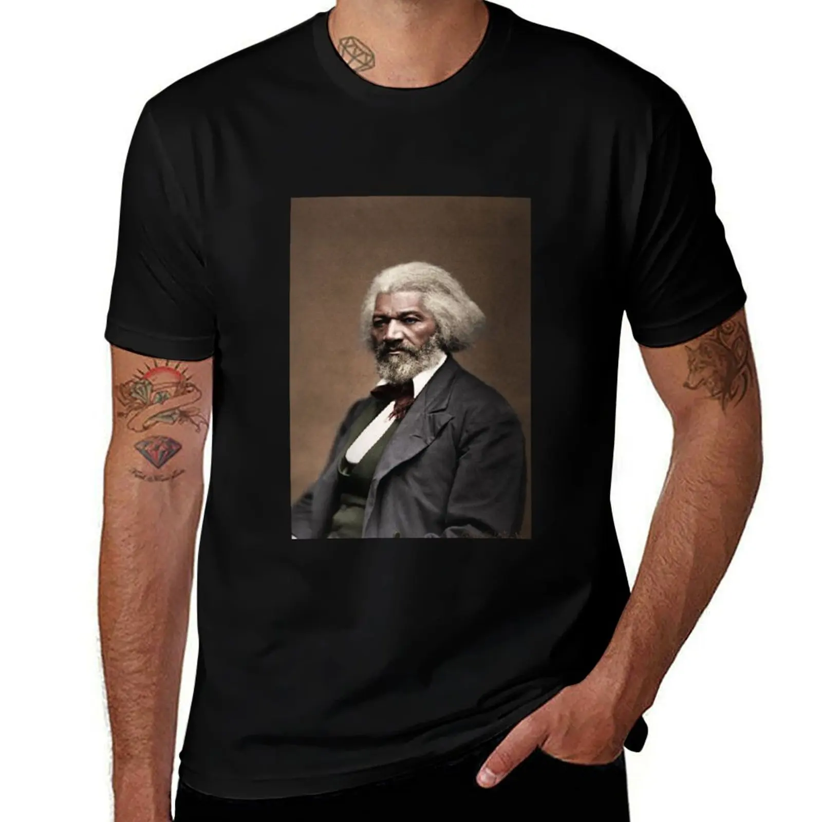 Frederick Douglass 1818-1895 T-Shirt Urban Casual Loose Fit Tee T-Shirt