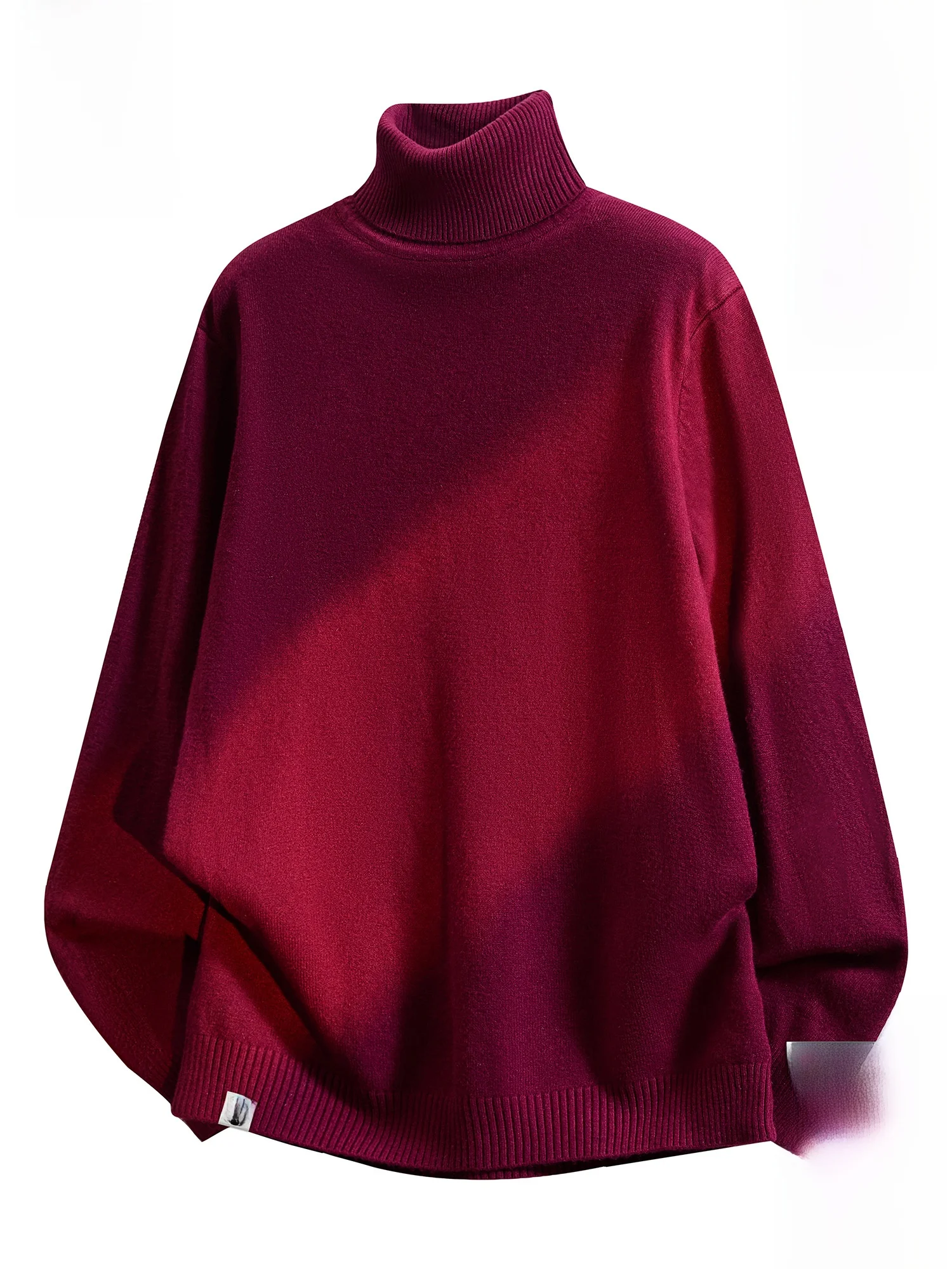 

Мужской свитер Paul Frank с флисовой подкладкой, свободного кроя, с высоким воротом, красный, для повседневной носки, зимний, молодежный, модный