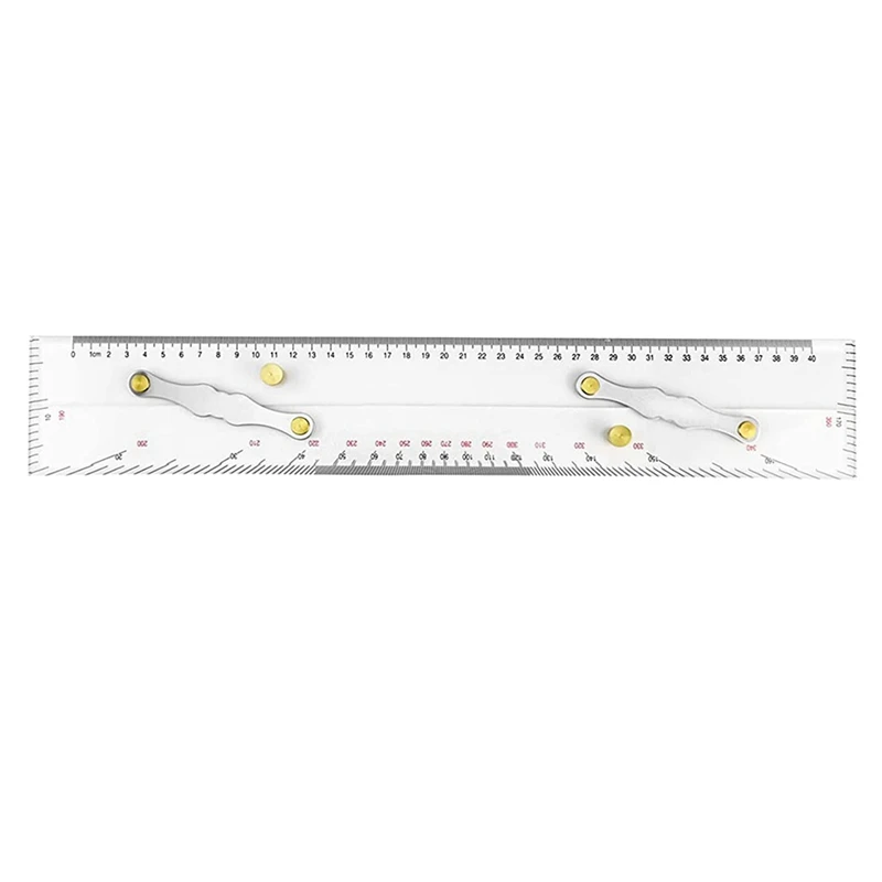 3X Marine Parallel Ruler Clear Scales, Mapping Points To Pull Parallel Ruler 450MM, Nautical Charts Parallel Ruler