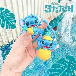 Kawaii Disney Anime Key Chain Cartoon Stitch Cute Schoolbag Decorative Pendant Key Ring Backpack Keychains Creative Girl Gifts