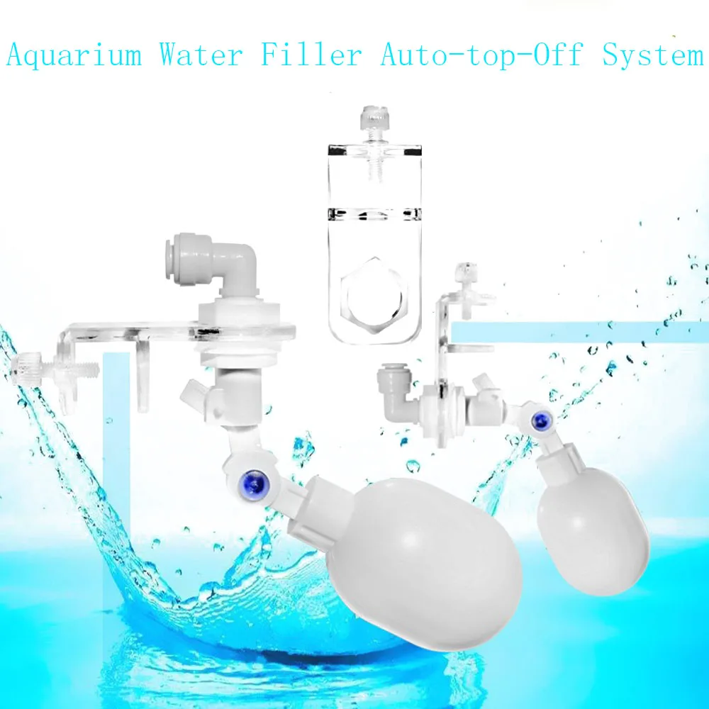 1 Set Aquarium Water Filler Auto-top-Off System Adjustable Float Valve Mounting Auto Water Filler Controller Water Supply System