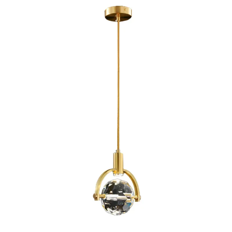 

Light luxury crystal restaurant lights, chandeliers, modern simple dining room dining table long creative, lamps and lanterns