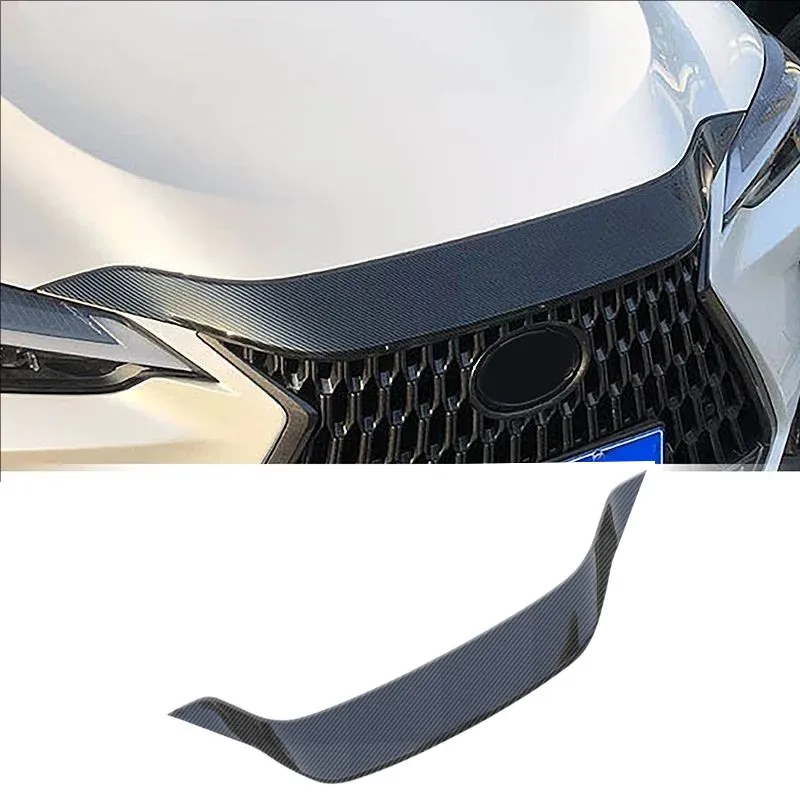 For Lexus NX260 350 2022 Front Engine Machine Cover Trim Grille Upper Lip Hood Stickers ABS Car Accessories Exterior Modified