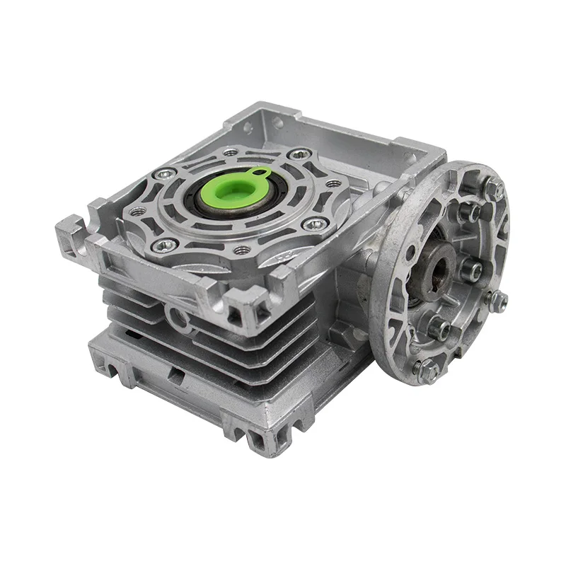 NMRV075 1:5/7.5/10/15/20/25/30/40/50/60/80/100 نسبة 3-phase الألومنيوم دودة مخفض التروس مع محرك 0.75 1.1 1.5 2.2 3KW #4