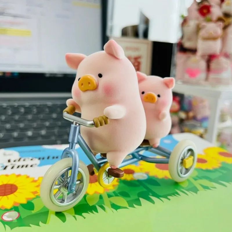 

Новинка Lulu The Piggy серия для путешествий тандем велосипедный подъемник кукла таинственная коробка Милая Аниме Фигурка настольные украшения подарок на день рождения игрушки