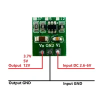 Módulo convertidor Boost Step Up, placa reguladora de voltaje sin Pin, DC-DC DC 2,6-6V a 3,7 V 5V 12V 1A