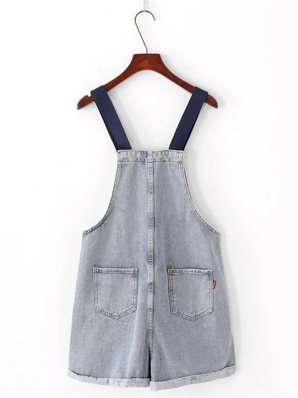 BANA Slim Fit High Waist Straight Leg Denim Shorts with Pockets for Students Summer Fashion European Style Multi Pocket Jeans