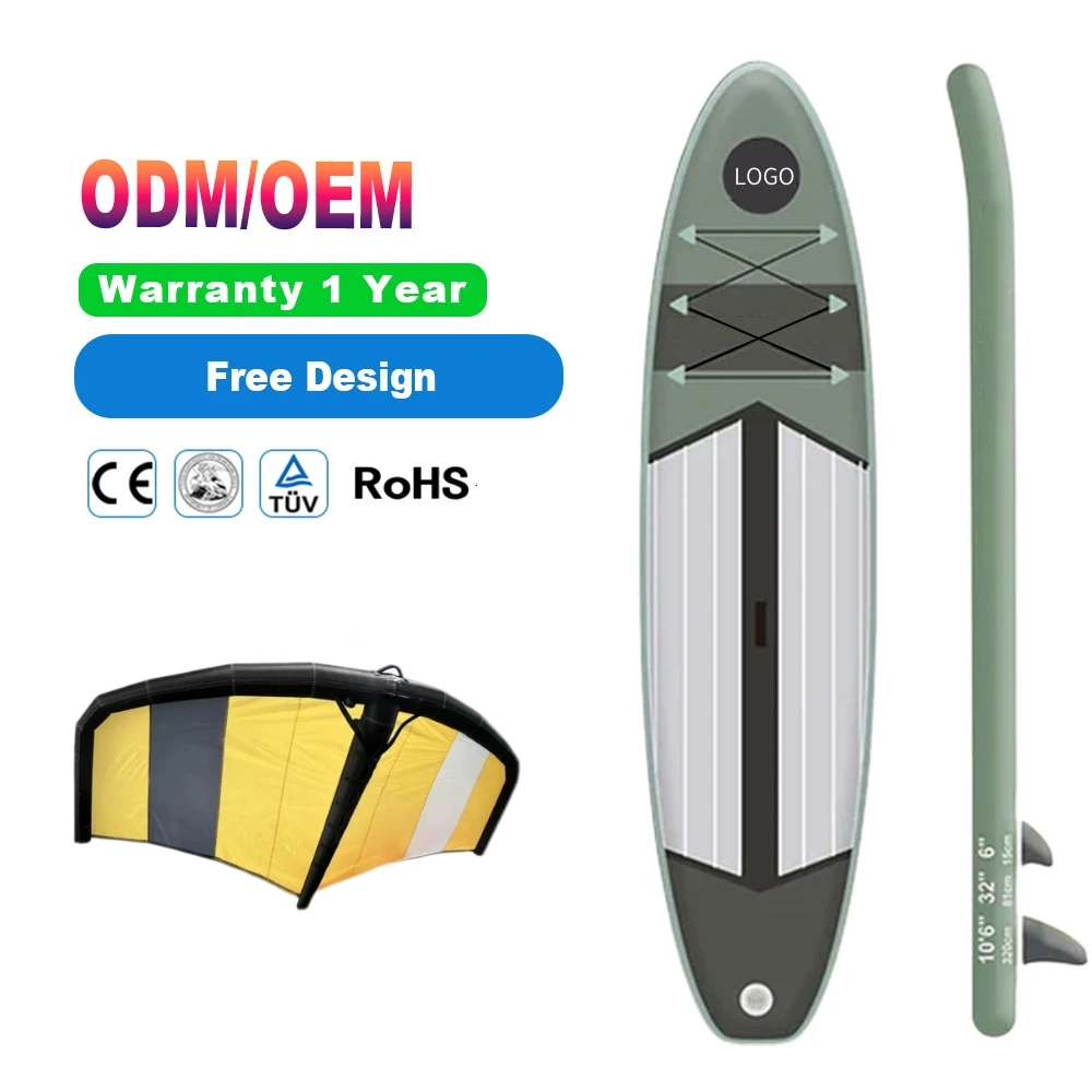 Dropshipping Inflatable  Stand-Up Paddle Surfboard Durable Drop Stitch Ocean Waters ODM Customizable I Water Sports