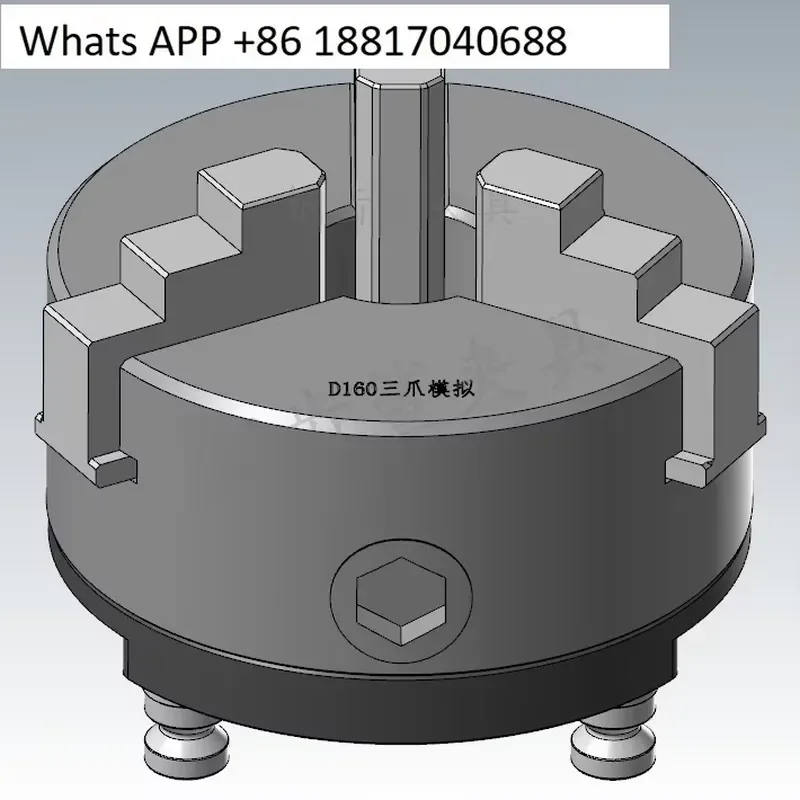 1PC for Zero Point Quick Change 3 Jaw Chuck Clamping Plate D96/52 Pull Stud 160mm Diameter 125 Precision 45 Axis