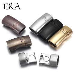Stainless Steel Magnetic Clasp Hole 10*5mm 11*6mm Leather Cord Clasps Magnet Lace Buckle for Bracelet DIY Jewelry Making