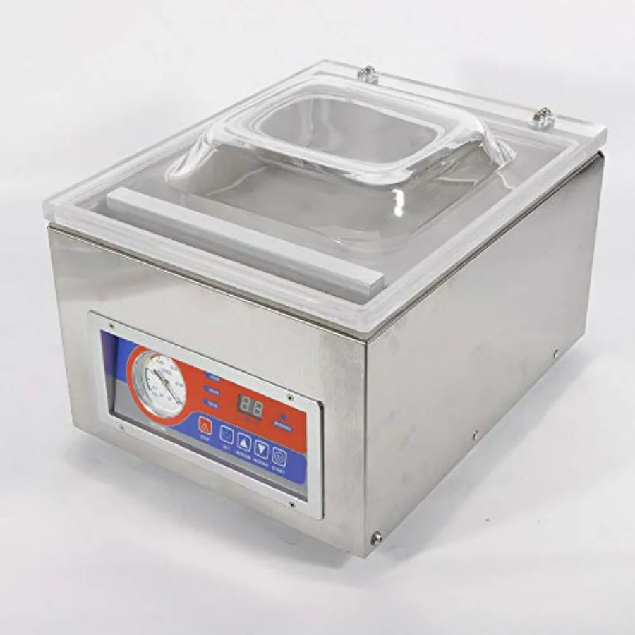 22 ماكينة سد الفراغات لخرفة طعام المطبخ التجارية الأوتوماتيكية مع شاشة ديجيتال 110 فولت نموذج سطح المكتب للأغذية طويلة الأمد Pr