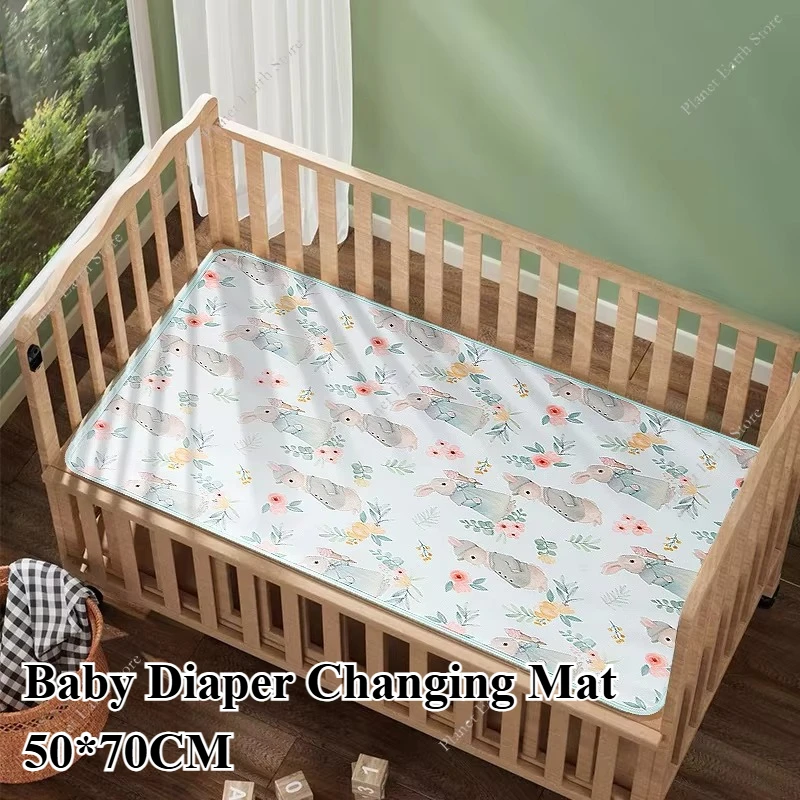 Wasserdichte Baby Windel Ändern Matte 50*70CM Nette Cartoon Bett Schutz Windel Bettwäsche Urin Pads Pflege Pad für erwachsene Baby