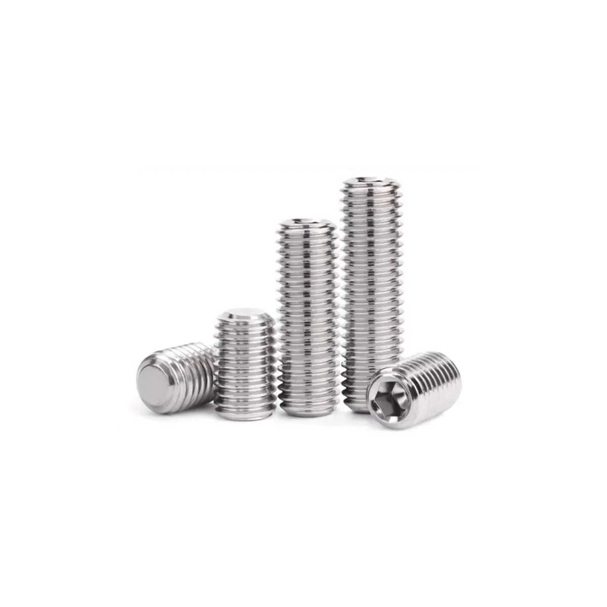 

Headless Machine Stop Screw /304 Stainless Steel Flat End Hexagonal Set Screw /M3M4M5M6M8M10