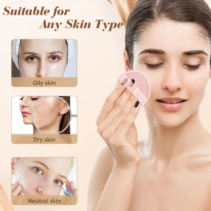 Esponja de sopro de pó de gel de silicone macio para base cosmética facial bb creme sem pó para comer ferramentas de maquiagem de sopro cosmético