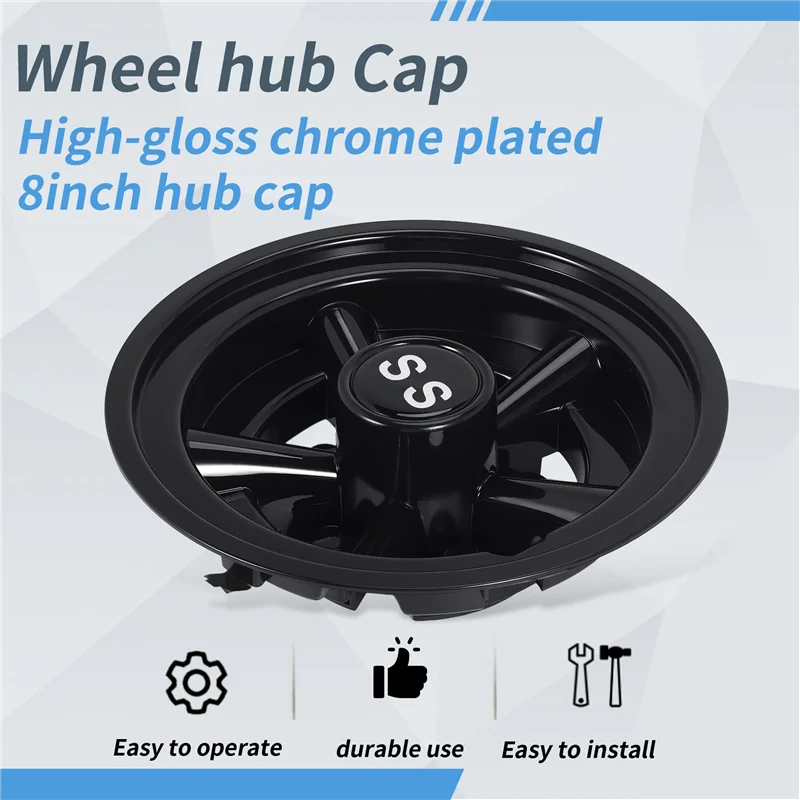 

High Quality 8Inch SS Golf Cart Wheel Cover Cap 5 Spoke Design Hub Cap For Golf Cart Club Car EZGO