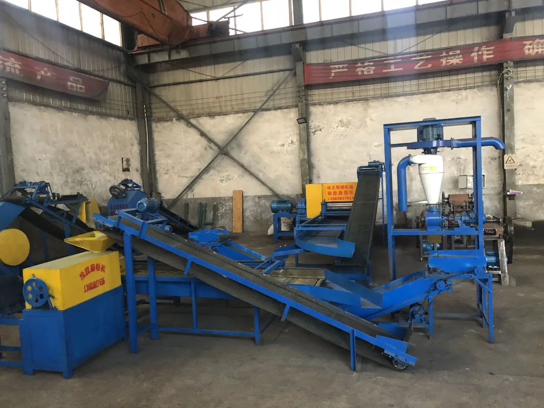 Shuliy Brand Waste Tire Shredded Machine Waste Tire Recycling To Diesel Waste Tire Shredder Line