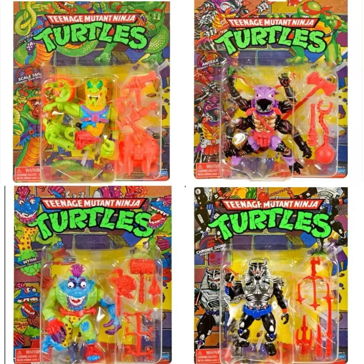 العلامة التجارية الجديدة زملاء اللعب في سن المراهقة سلاحف النينجا الكلاسيكية الذيل الصلب مقياس الذيل antrax wym كروم قبة عمل الشكل لعبة هدية
