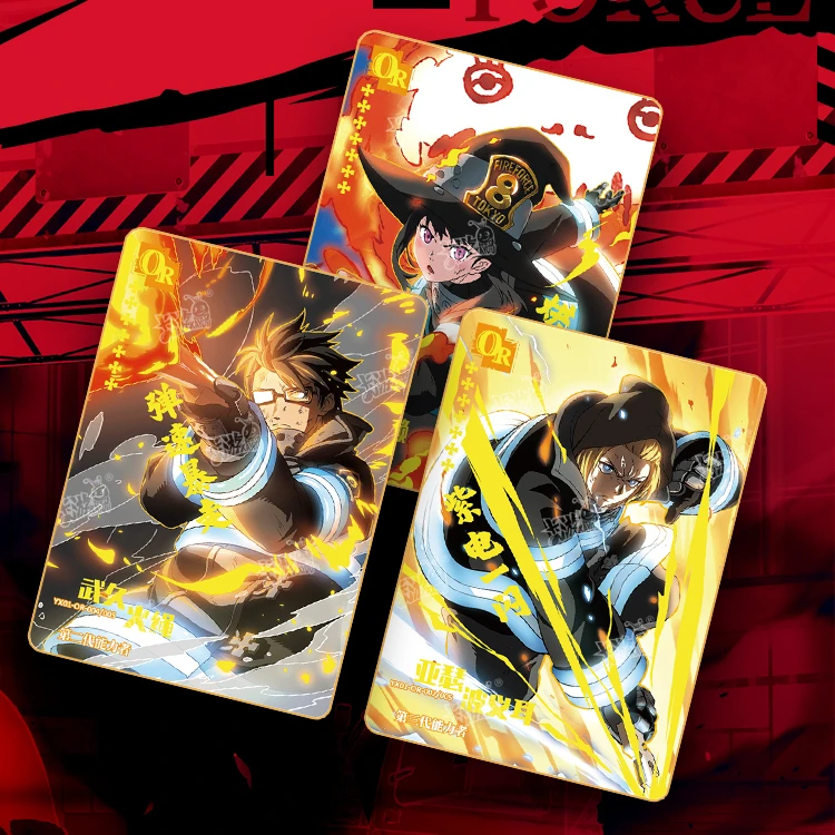 KAYOU Fire Force Cards Fire Brigade Shinra Kusakabe Arthur Boyle Maki Oze LGR Comics Peripheral Full Set Collection Card