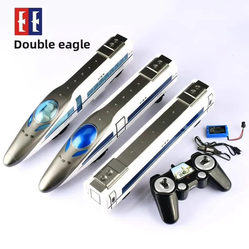 لعبة قطار السكك الحديدية مزدوجة E عالية السرعة قطار Fuxing للأولاد والأطفال جهاز تحكم عن بعد كهربائي هارموني مترو نموذج قطار هدية #3