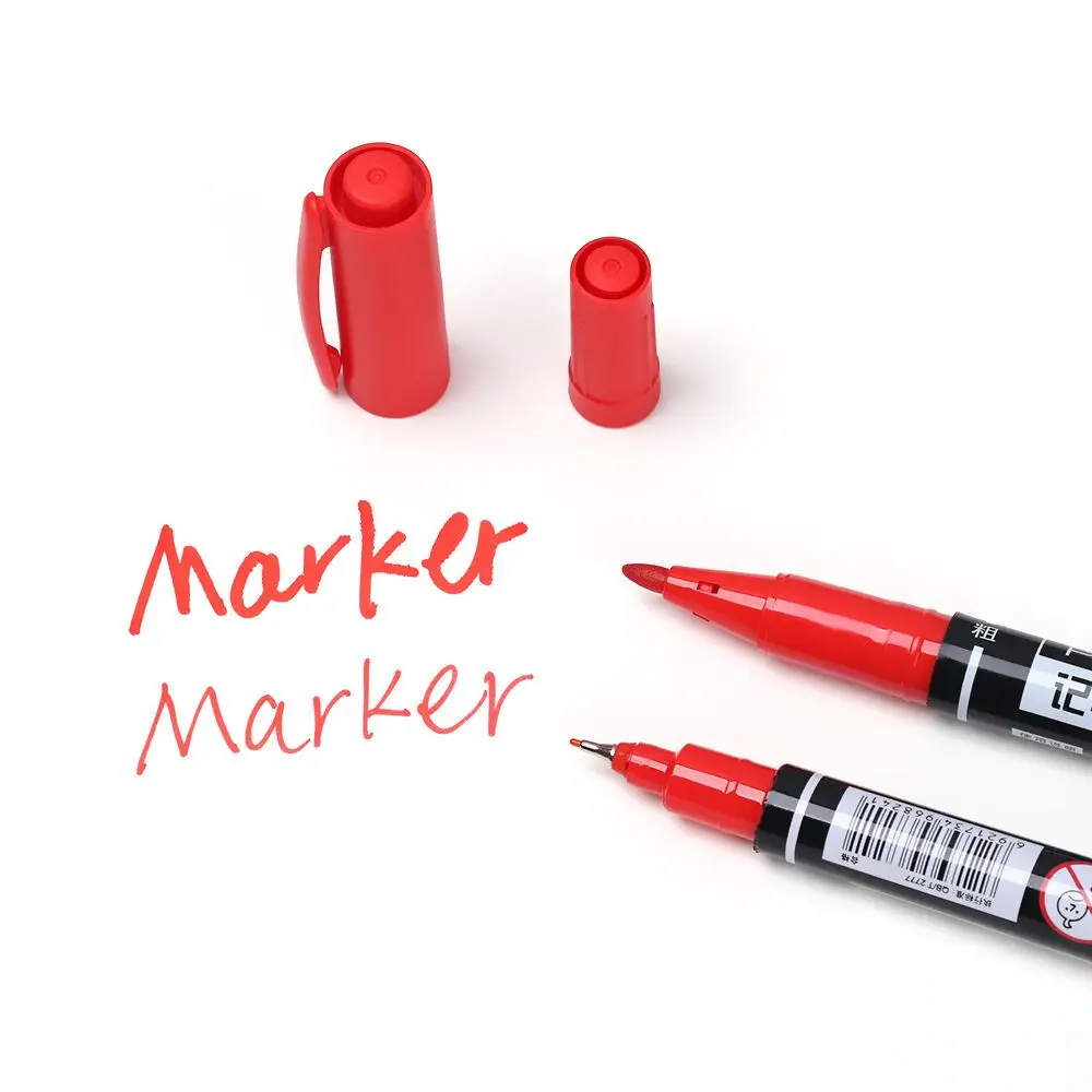 

1/3pcs Calligraphy Fast Dry Graphic Drawing Hook Line Marker Sketch Pens Twin Tip Fine Point
