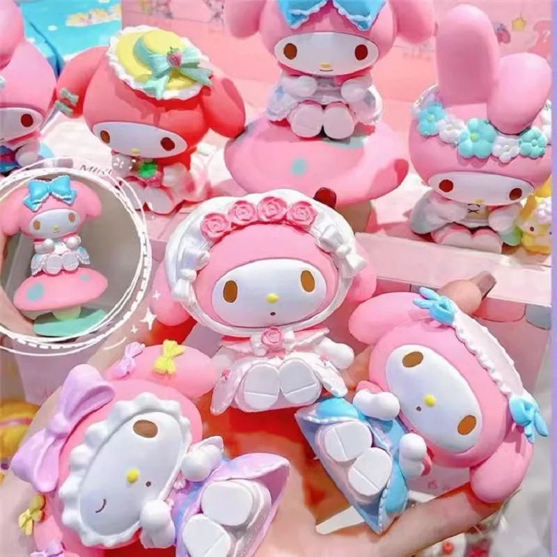 

Sanrio My Melody, искусственный чай, онлайн знаменитость 2024, новые украшения Kuromi Cinnamoroll, Аниме фигурки, милый подарок для мальчиков и девочек