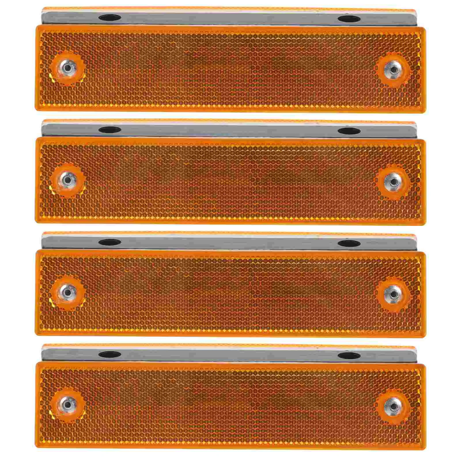 4 Pcs Guide Sign Pavement Marker Reflective Delineators The Driveway Reflectors Abs Rectangular Road