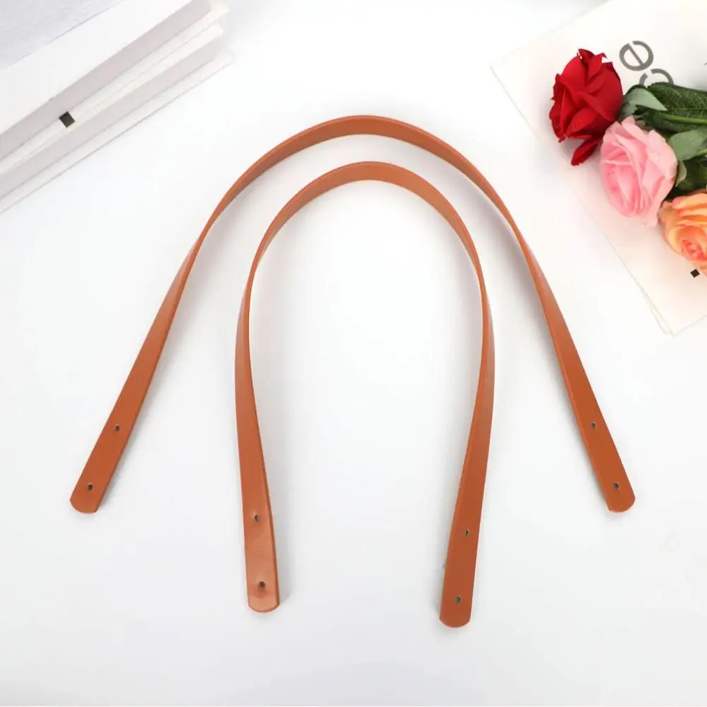 2Pcs Detachable Leather Bag Strap Handbag Band Handle Women Shoulder Bag Strap Soft DIY Bag Accessories Handles For Women\'s Bags