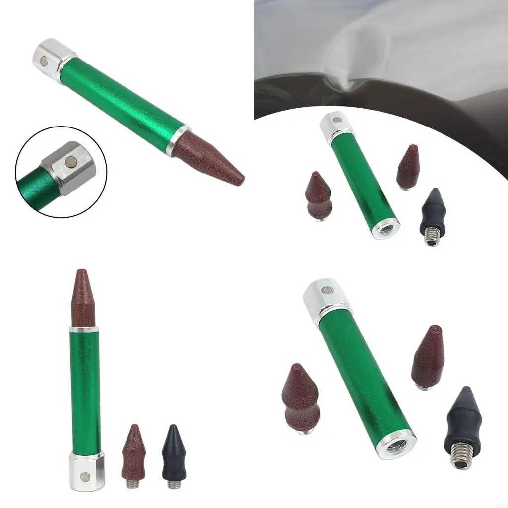 

Aluminum Pit Knocking Pen with Interchangeable Tips Car Repair Leveling Pen X37F