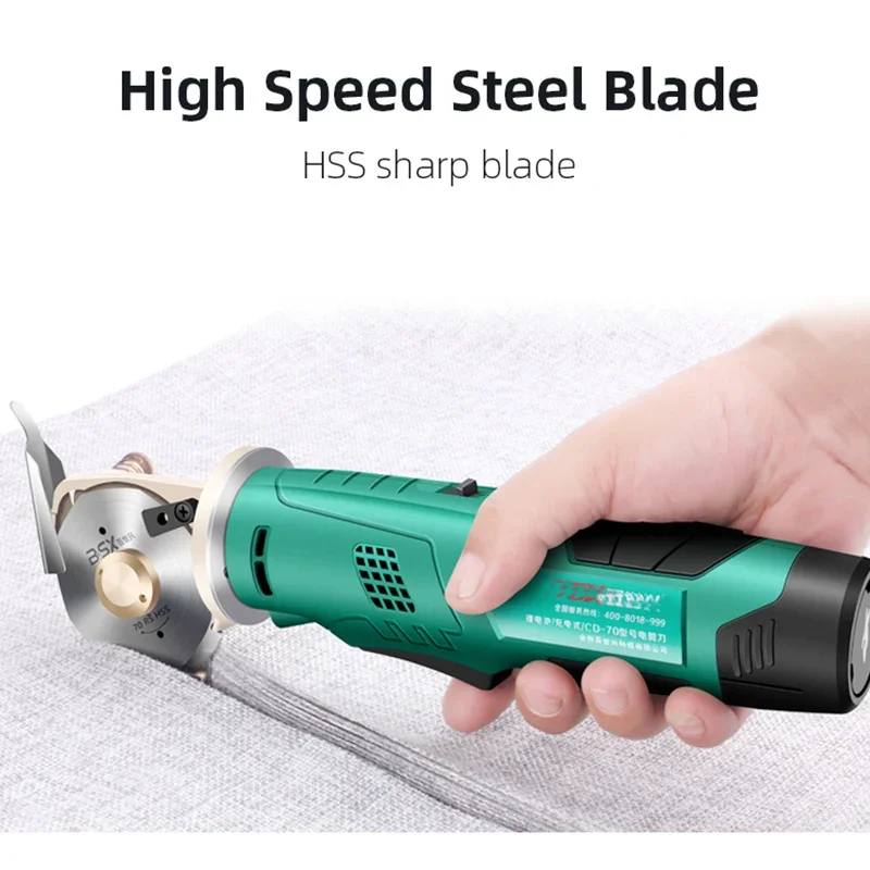 

Electric Scissors Round Knife Cutting Machine Electric Scissors Cutting Handheld Carpet Leather Clothing Fabric Cutting Lithium