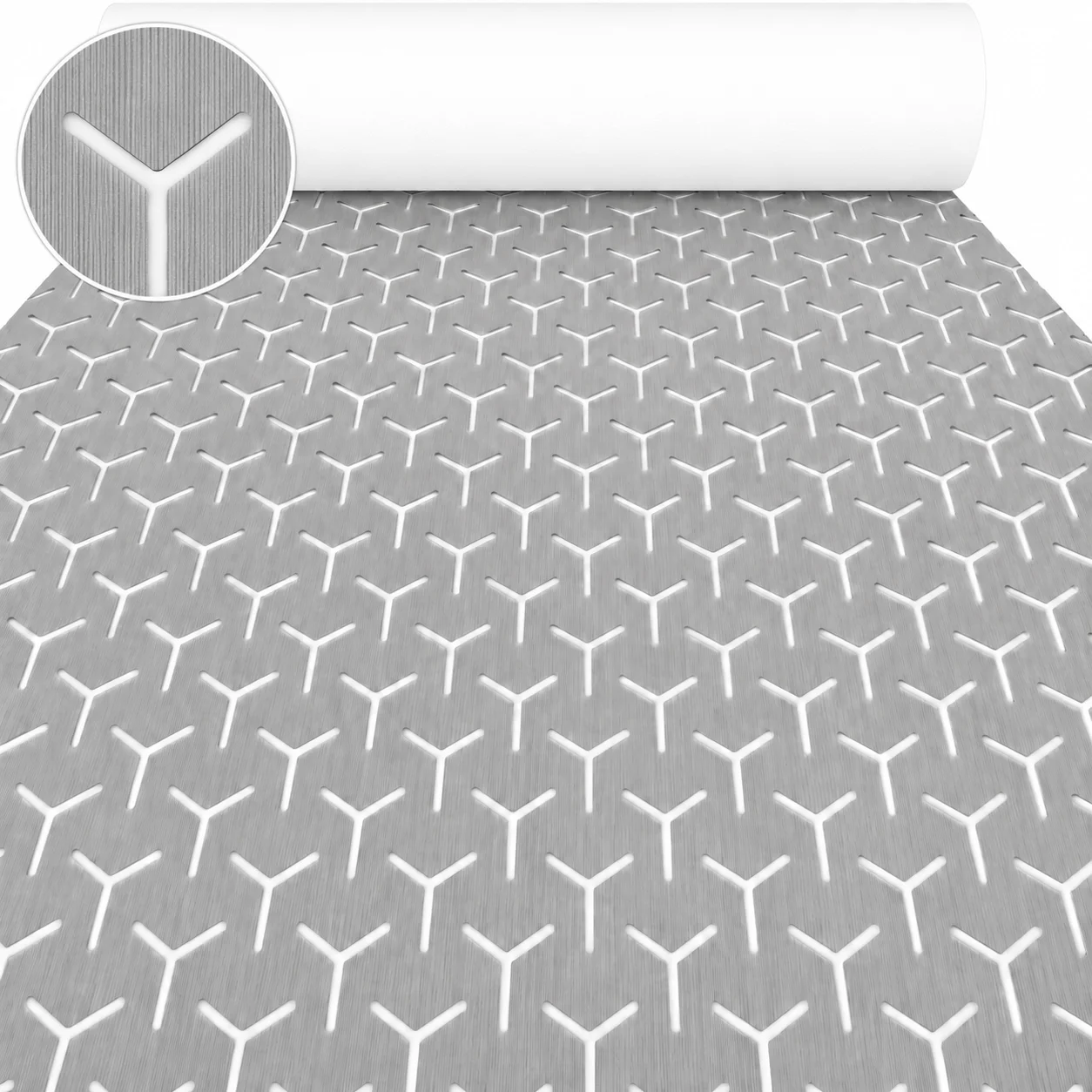 KXKZREN 2400x1200mm EVA Foam Boat Flooring Pad Decking Sheet Marine Yacht RV Floor Mat Self Adhesive Non Slip Surfboard Traction