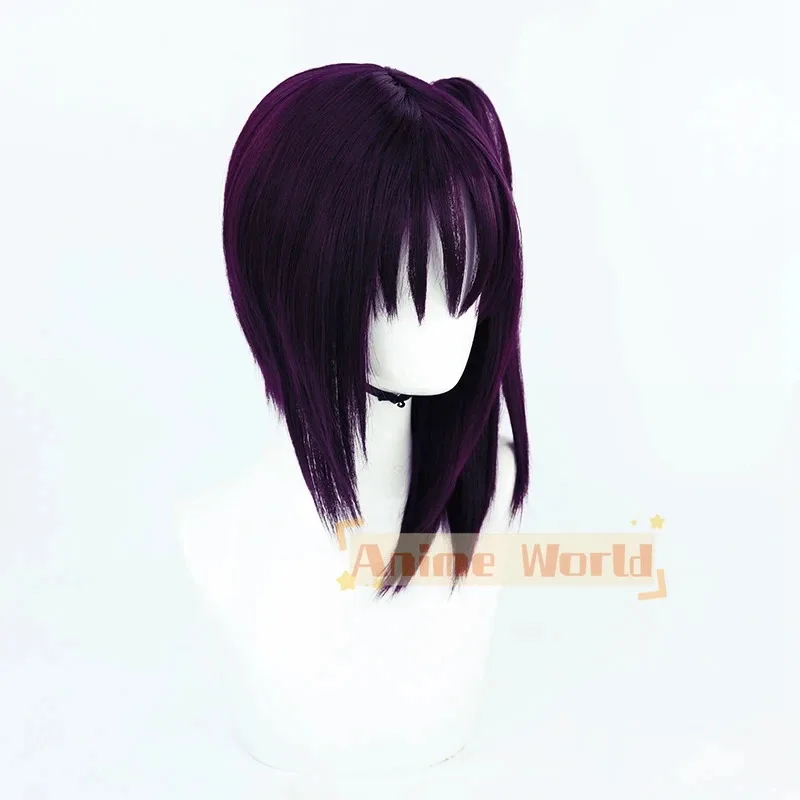 حب الحياة! أشعة الشمس!! كازونو سيرا كازونو سارة شعر مستعار تأثيري الأرجواني الداكن ذيل حصان قصير مستقيم الشعر سانت سنو سيرا مدرسة المعبود