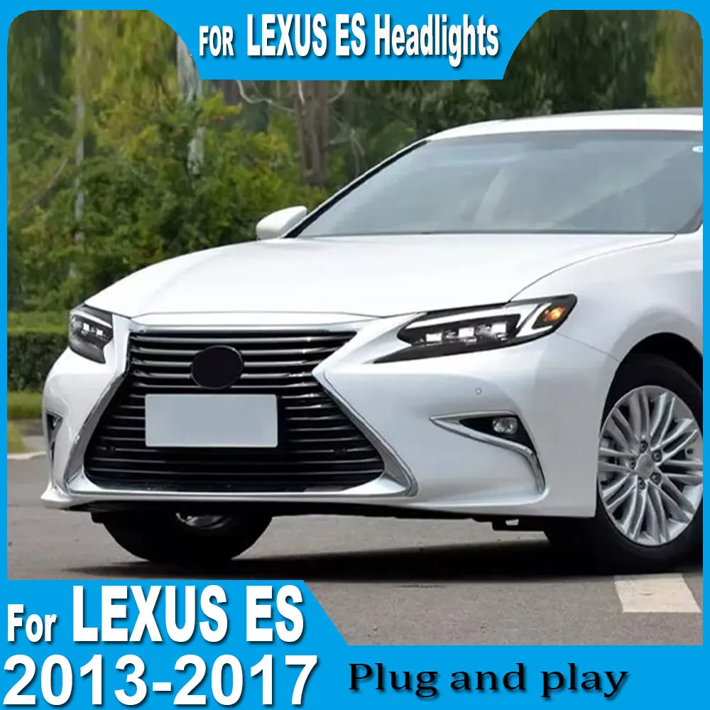 2pcs Car headlights For Lexus ES200 ES250 ES300H 2013 2014 2015 2016 2017 LED Auto Head Lights Assembly Upgrade  Accessories
