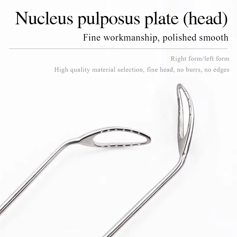 Instrumento de microscopio oftálmico, almohadilla de fragmentación de cristal, cuchillo de fragmentación izquierda y derecha de doble cabeza de acero inoxidable