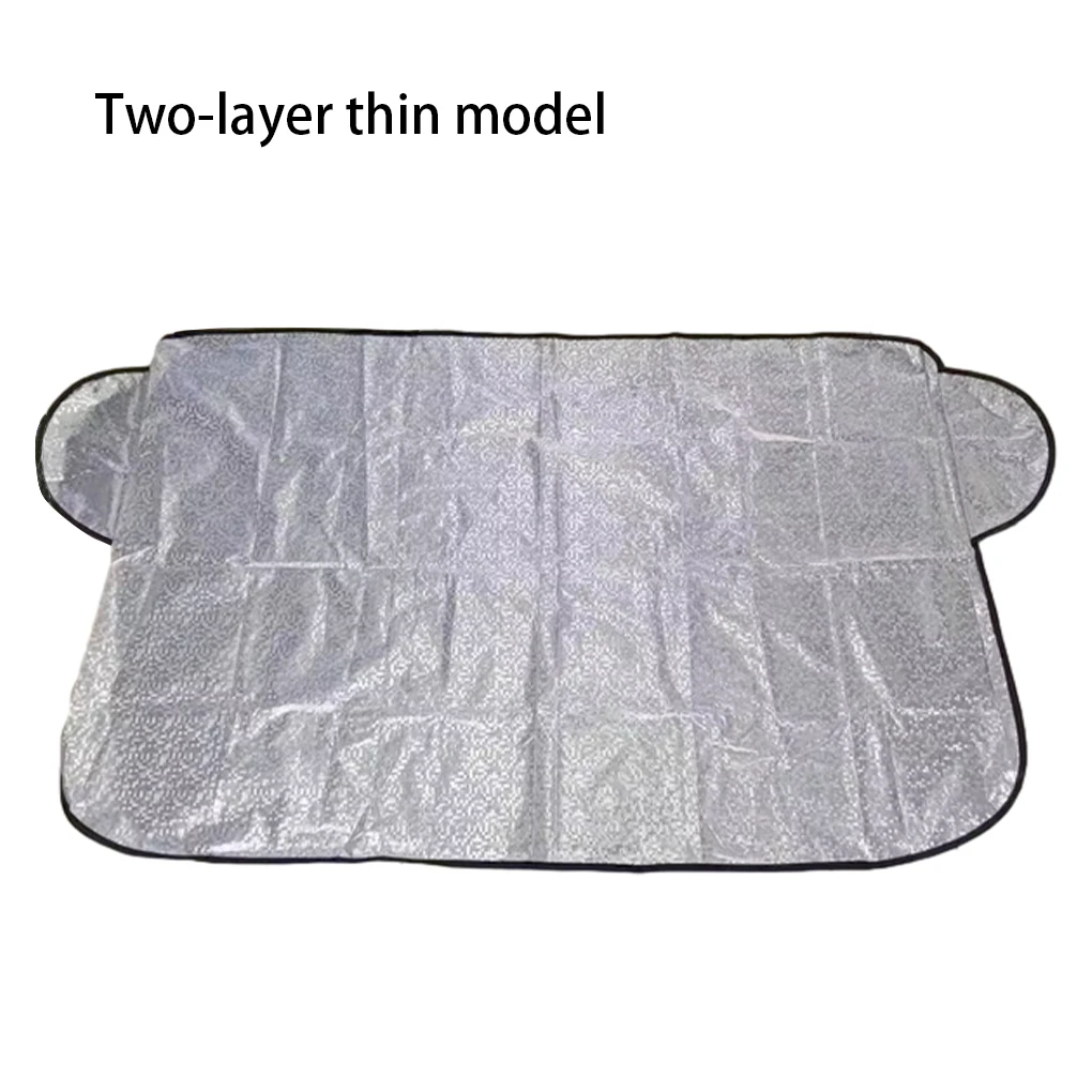 

Front Car Snow Cover Windshield Outdoor Anti Ice Exterior Window Sunshade Thick Aluminum Foil Protector Three layer