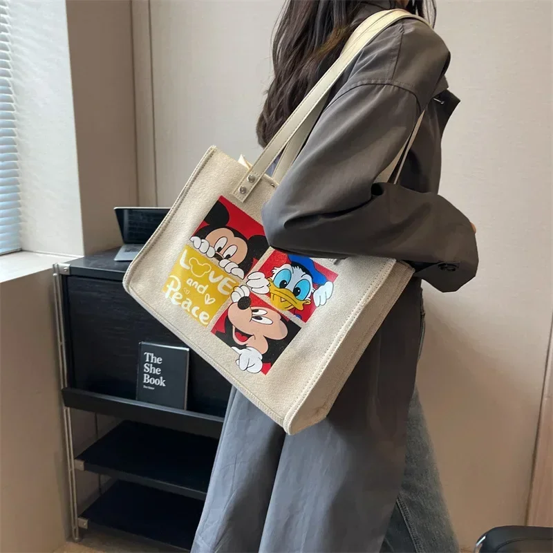 

Disney Mickey Mouse Cute shoulder Bag Fashion Light Mother Large Capacity Multi-purpose Messenger Handbag Carriage Hanging Bag